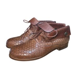 Patricia Nash Women's Sabrina Leather Ankle Boots Size 7.5 Italian Laser Cut